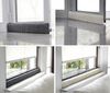 BigDean Zugluftstopper 100cm Tür Windstopper selbstklebend Schurwolle natur beige, 1-tlg. Bild 2