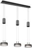 LED Pendelleuchte FRANKLIN 3-flammig höhenverstellbar dimmbar Anthrazit, B: 85cm Bild 2