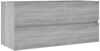 vidaXL Waschbeckenunterschrank Grau Sonoma 100x38,5x45cm Holzwerkstoff 815658 Bild 2