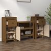 Sideboards 2 Stk. Honigbraun 40 x 35 x 80 cm Massivholz Kiefer [813761] Bild 3