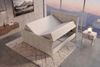 Boxspringbett Marbella - Jacquard - creme - 200x200 cm Bild 5