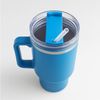XXL Isolierbecher 1,2L aus Edelstahl mit Strohhalm Thermobecher Trinkbecher Getränkebecher Kaffeebecher Trinkflasche Campingbecher Bild 2