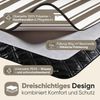 Sekey Picknickdecke Wasserdicht 200x200 cm Stranddecke Sandfrei geeignet für Picknick, Camping, Strand, Taupe - Streifen Bild 5