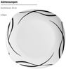 MÄSER Tafelservice DECORA, Teller Set, Porzellan (18-tlg), 6 Personen, Porzellan Bild 2