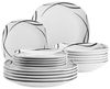 MÄSER Tafelservice DECORA, Teller Set, Porzellan (18-tlg), 6 Personen, Porzellan Bild 4