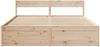 vidaXL Massivholzbett ohne Matratze 200x200 cm Kiefer 3282336 Bild 4
