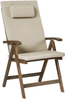 Set mit 2 Stühlen und Sitzkissen AMANTEA PREMIUM Akazienholz Taupe Bild 4