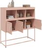 vidaXL Sideboard Rosa 100,5x39x107 cm Stahl 846591 Bild 5