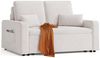 Bealife 2-Sitzer Schlafsofa 2-Sitzer Ausziehbar, Modernes Veloursstoff Sofabett Bild 2