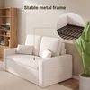 Bealife 2-Sitzer Schlafsofa 2-Sitzer Ausziehbar, Modernes Veloursstoff Sofabett Bild 4