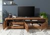 TV-Board Wild-/Zerreiche 260x50x60 tabacco brown geölt MONTREUX #241 Bild 4