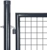 vidaXL Maschen-Gartentor verzinkter Stahl 300 x 200 cm Grau 143367 Bild 3
