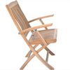 Teak Klappstuhl Ancona mit Armlehnen - 2 Stück 110 cm Grün Bild 4