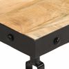 vidaXL Couchtisch mit Rollen Massivholz Mango 100x55x26 cm 371683 Bild 5
