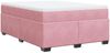 vidaXL Boxspringbett mit Matratze Rosa 140x190 cm Samt 3285286 Bild 2