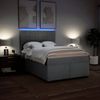 vidaXL Boxspringbett mit Matratze Hellgrau 140x200 cm Stoff 3292811 Bild 5
