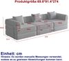 Schlafsofa 2-in-1 aus Chenille mit Armlehnen-Ablagefach, 181,6 x 94 x 49,5 cm, und Stahlrahmen in Khaki Bild 5