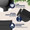 CASARIA® Aluminium Sitzgruppe 4+1 Vertellbare Hochlehner Anthrazit Bild 4