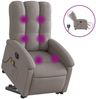vidaXL Elektrischer Massagesessel mit Aufstehhilfe Taupe Stoff 3204136 Bild 2