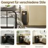 SoBuy Nachttisch FBT149, Nachtschrank Beistelltisch Nachtkommode Couchtisch, Holz, Nachttisch schmal, mit 2 Schubladen und Ablage, 1er Set/2er Set, Weiß Bild 4