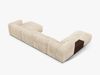 Micadoni Panorama-Ecksofa Martina 5-Sitzer Links Kord Helles Beige Bild 3