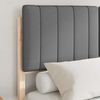 vidaXL Bettgestell mit gepolstertem Kopfteil Dunkelgrau 120 x 200 cm 3405548 Bild 3