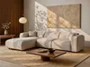 Vente-unique - POGNI Sofa StoffStoff Beige - B 165 cm x H 73 cm x L 280 cm Bild 1