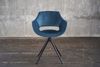 KAWOLA Stuhl ZAJA Esszimmerstuhl Velvet drehbar petrol 85 x 59 x 57 cm Bild 2