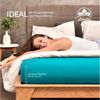 leevitex® Spannbettlaken Spannbettlaken Boxspringbett & Wasserbett Spannbettlaken 150 g/m², Gummizug: rundum, Mako-Baumwolle, ÖkoTex, 180x200 – 200x220 cm + 40 cm Steg Bild 3