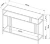 Konsolentisch Kumlinge 78x110x30 cm Schwarz [en. casa] Bild 2