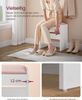 VASAGLE Hocker Schminktisch, Sitzhocker gepolstert, Makeup-Hocker aus Samt, mit rutschfesten Fußpads, für Ankleidezimmer, Schlafzimmer, Eingangsbereich, mattweiß-pastellrosa RDS001W01 Bild 2