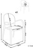 Gartenstuhl 2er Set POVOLETTO Kunststoff Hellbraun Bild 2