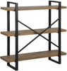 Regal dunkler Holzfarbton 3 Fächer TIMBER Bild 5