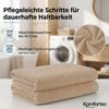 Komfortec 2er Saunatuch Set 80x200 cm aus 100% Baumwolle, XXL-Saunatücher, Sauna Handtuch, Weich, Groß, Frottee, Schnelltrocknend, Sand/Beige Bild 3