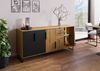 Sideboard Wildeiche 180x43x79 natur geölt LINDAU #109 Bild 3