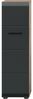 welltime Stauraumschrank FLORENZ, Höhe 106 cm, 1 Tür, 4 Fächer, stehend & hängend montierbar (1-St, TOPSELLER) Türanschlag wechselbar, hochwertige MDF Front, Badschrank, Bad Bild 4