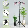 Rosnek Pflanzenlampe Vollspektrum LED mit Ständer, höhenverstellbar, dimmbare, LED fest integriert, mit timer(3/6/12 Stunden),60-160cm höhenverstellbar für große Pflanzen Bild 4