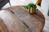 Wohnling Couchtisch Mango 60 x 36 x 60 cm Massivholz Metall Industrial Rund Bild 4