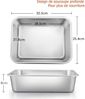 Joyfair Edelstahl Auflaufform Rechteckig Backform 32x25x8cm Kit Bild 2