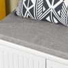 SoBuy FSR172-W Schuhbank, MDF, Lackiert, Weiß, 100 x 42 x 35 cm Bild 5