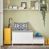 SoBuy FSR172-W Schuhbank, MDF, Lackiert, Weiß, 100 x 42 x 35 cm Bild 2