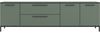 Lowboard >soul< in Schilfgrün - Metall schwarz matt - 225x66,1x40cm (BxHxT) Bild 2