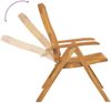 vidaXL Gartenstühle 2 Stk. Verstellbar Massivholz Teak 362666 Bild 4