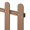 Gartenzaun Elda WPC 200x60 cm Braun neu. holz Bild 3