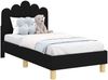 vidaXL Kinderbettgestell mit Kopfteil Schwarz 70 x 140 cm Stoff 42011041 Bild 2
