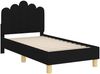 vidaXL Kinderbettgestell mit Kopfteil Schwarz 70 x 140 cm Stoff 42011041 Bild 4