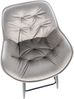 CLP Barhocker Gibson Samt, Sitzhöhe 76 cm,grau Bild 4