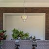 LED Pendellampe silber, Kristalle bunt, H 120 cm Bild 5