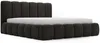 GRAINGOLD Cloud Bett 120x200, Polsterbett mit Bettkasten, Velvet-Stoff, mit Kopfteil, Anthrazit Bild 2