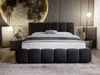 GRAINGOLD Cloud Bett 120x200, Polsterbett mit Bettkasten, Velvet-Stoff, mit Kopfteil, Anthrazit Bild 3